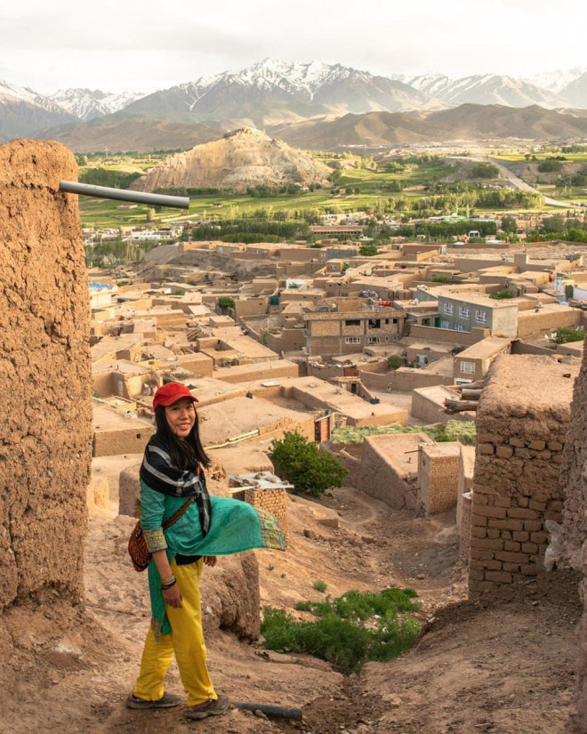 Marsha Jean tại thị trấn Bamiyan ở Afghanistan