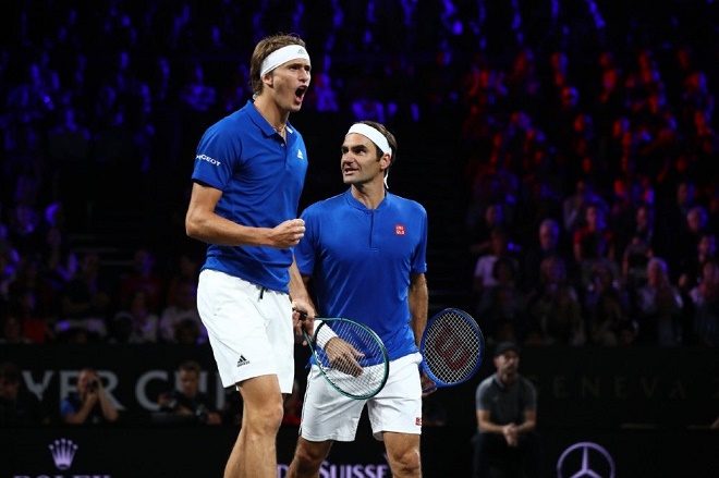 Federer và Zverev tại Laver Cup