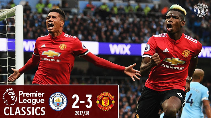 Man City cũng từng thua ngược&nbsp;MU 2-3 trên sân nhà Etihad ngày 7/4/2018 ở giải Ngoại hạng Anh dù đã dẫn trước "Quỷ đỏ" 2-0 chỉ trong vòng&nbsp;30 phút đầu trận