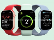 Thời trang Hi-tech - Lộ ảnh Apple Watch Series 7 màu xanh bạc hà đẹp hút hồn