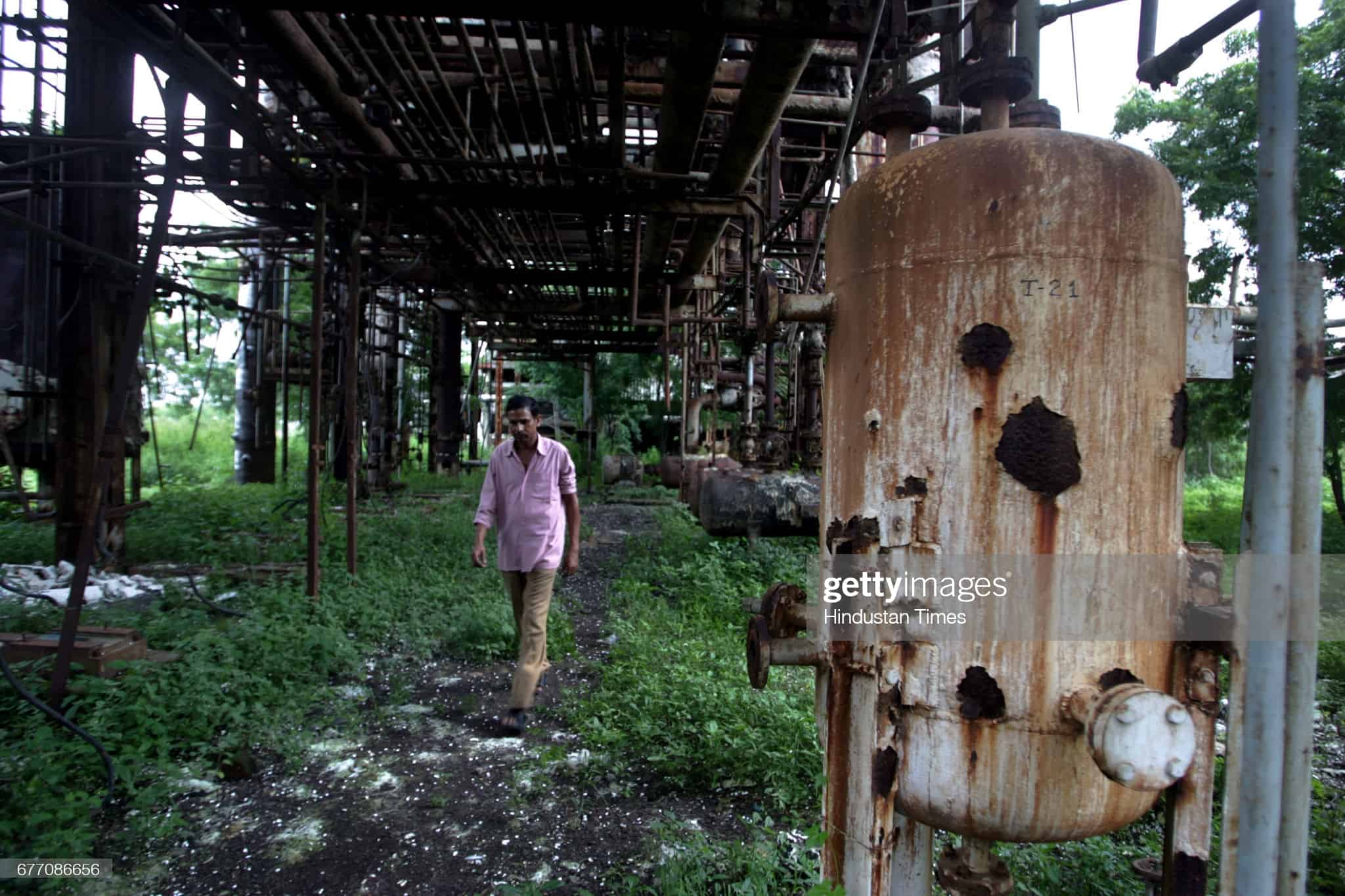 Một góc nhà máy bỏ hoang sau thảm họa. Ảnh chụp năm 2009. Nguồn: Getty