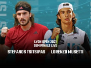 Thể thao - Rực lửa Lyon Open: Tsitsipas hạ &quot;hiện tượng&quot; Musetti, đấu sao Anh quốc chung kết