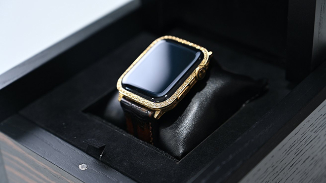 Cận cảnh Apple Watch Series 6 Aurum nạm vàng 24K, giá gần 140 triệu - 3