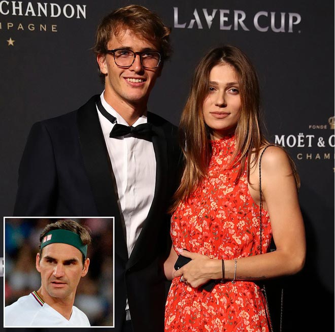 Federer không muốn can thiệp sâu vào tin đồn Zverev đánh đập bạn gái cũ Olga Sharypova