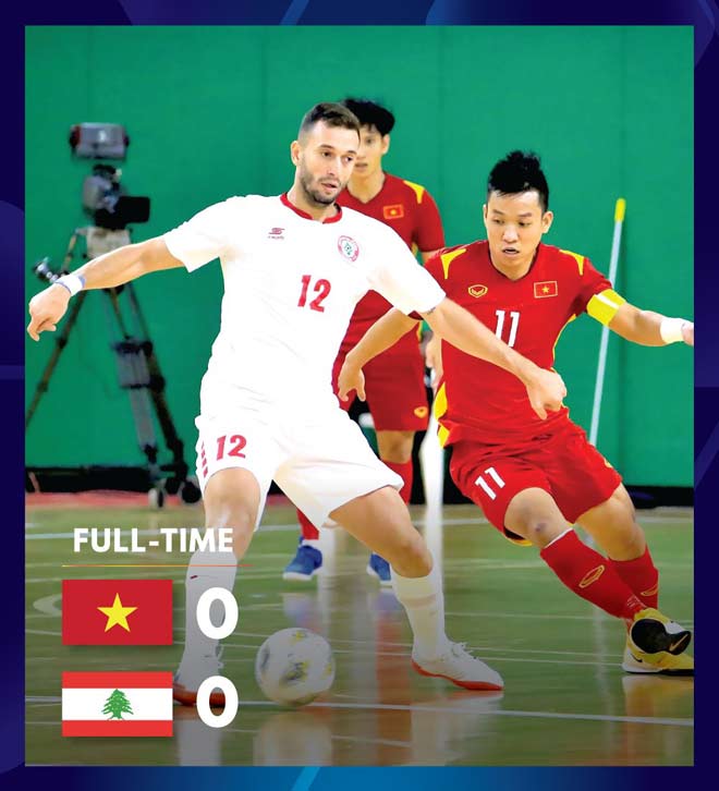 ĐT Futsal Việt Nam nắm lợi thế hơn đối thủ Lebanon trước trận lượt về play-off tranh vé dự World Cup 2021 ở Lithuania