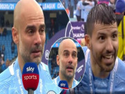 Bóng đá - Guardiola rơi lệ tiễn Aguero rời Man City: Bị &quot;bóc phốt&quot; giả tạo gây sốc