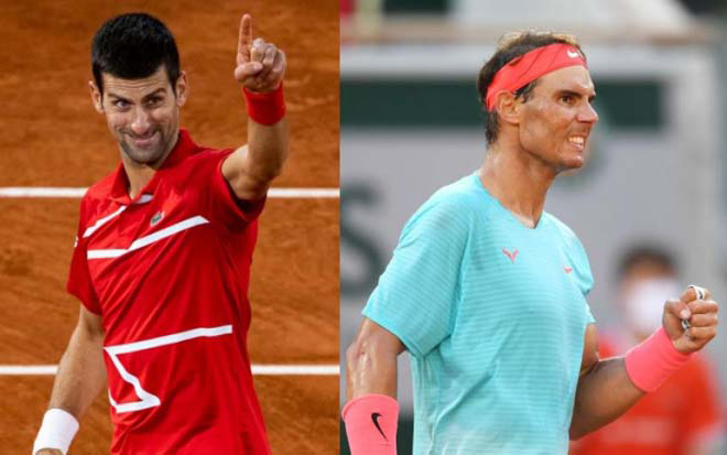Djokovic (trái) lập kế hoạch với hy vọng sẽ đánh bại Nadal (bên phải) tại Roland Garros 2021