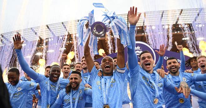 Man City vô địch giải Ngoại hạng Anh lần thứ 3 trong 4 năm gần nhất