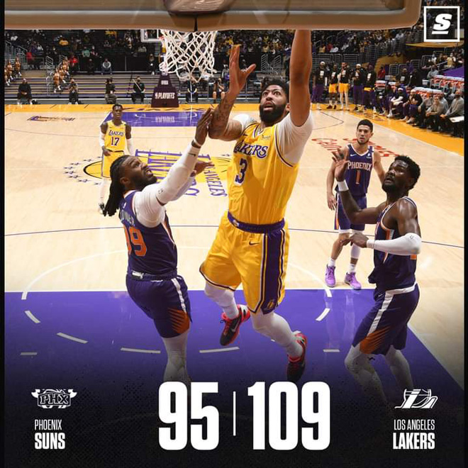 Lakers thắng Phoenix Suns 109-95 và vượt lên dẫn trước 2-1