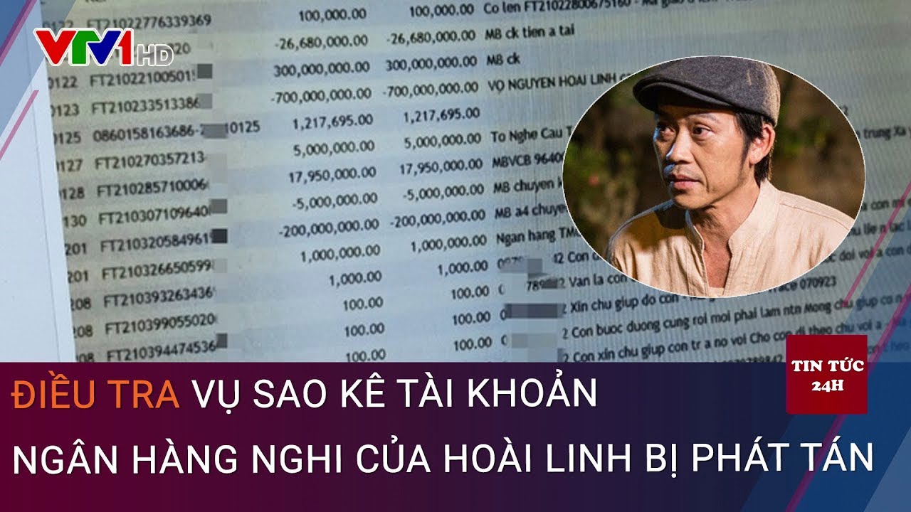 Sao kê tài khoản ngân hàng được cho là của nghệ sĩ Hoài Linh bị phát tán