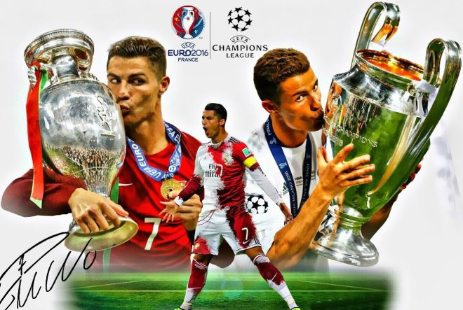 Ronaldo là cầu thủ hiếm hoi vô địch Champions League lẫn EURO trong cùng năm (2016)