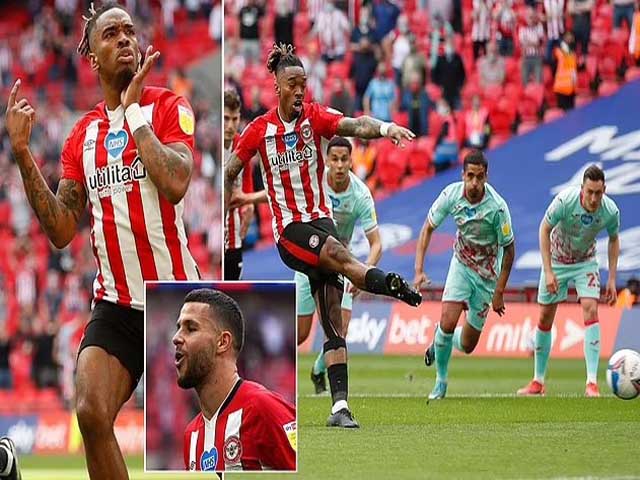 Video trận đấu đắt nhất thế giới Brentford - Swansea: Vỡ òa vé lên chơi Ngoại hạng Anh