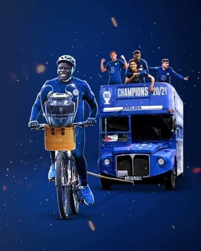 Kante "kéo" cả chiếc xe Chelsea cán đích cúp C1.