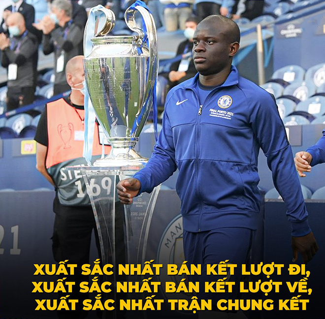 Kante người không thể thay thế ở tuyến giữa Chelsea.