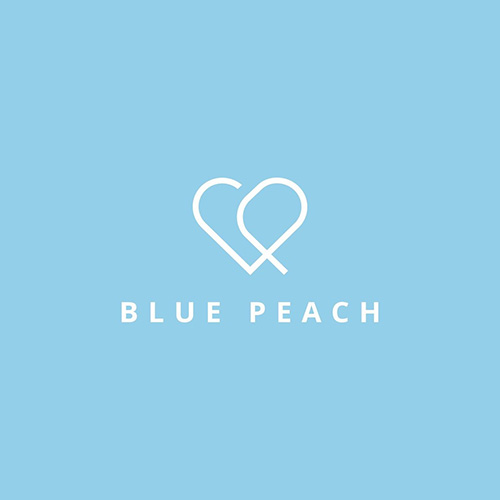 Hình đại diện với logo Blue Peach ở các kênh media