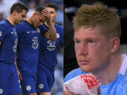 Bóng đá - De Bruyne - Thiago Silva khóc tức tưởi vì chấn thương, rời sân trong tiếc nuối