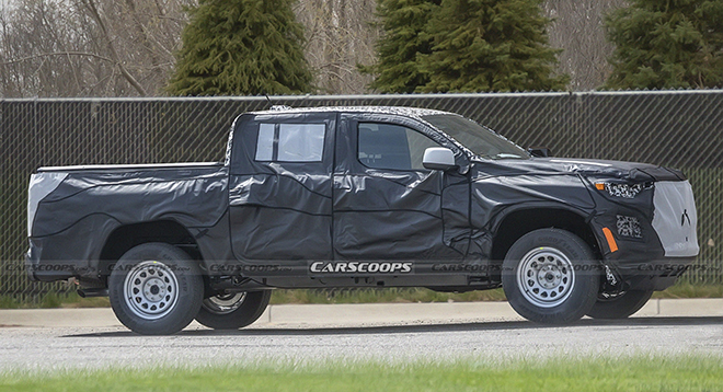 Chevrolet Colorado thế hệ mới ngụy trang chạy thử, thiết kế &#34;lột xác&#34; vuông vức hơn - 2