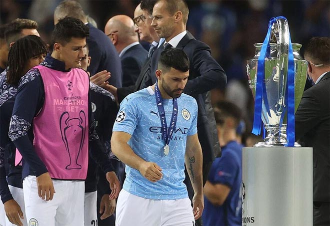 Aguero đã không thể có chức vô địch Champions League trước khi chia tay Man City