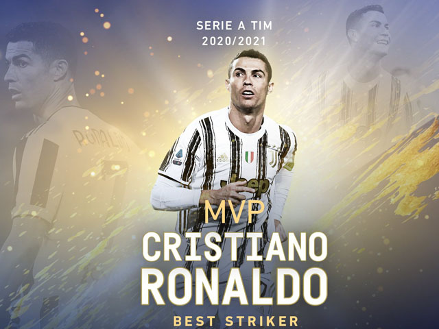 Ronaldo 36 tuổi vẫn vượt Lukaku - Ibrahimovic, đoạt giải thưởng cao quý ở Serie A