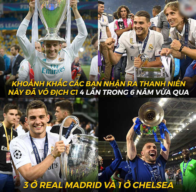 Trong 6 năm qua, Kovacic đã có 4 chiếc cúp vô địch C1.