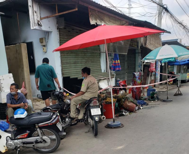 Hiện trường vụ việc được lực lượng chức năng phong toả để điều tra trong ngày 1-6. Ảnh: TS