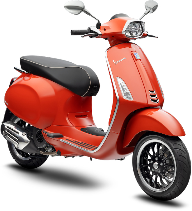 2021 Vespa Sprint màu Cam.