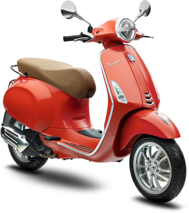 Vespa Primavera màu Cam.