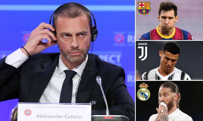 UEFA ra phán quyết cấm Real, Barca, Juventus dự Champions League trong tuần này?