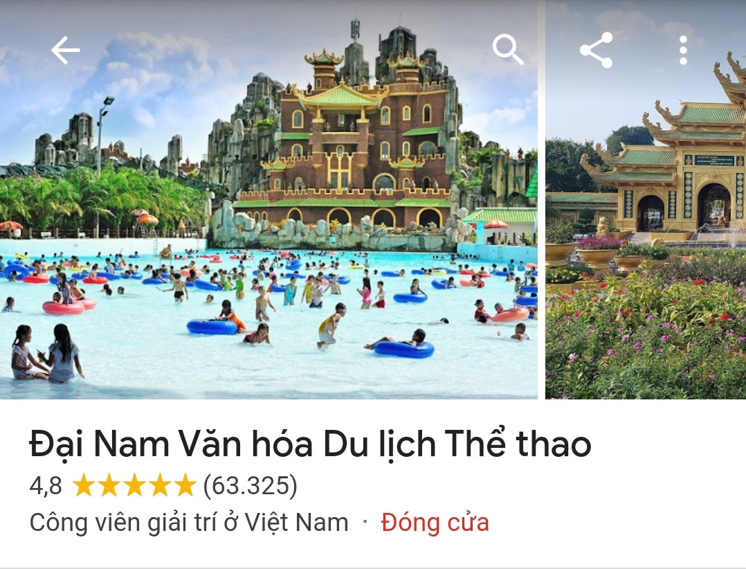 Hiện tại, số điểm đã lên 4,8 dựa trên hơn 63 nghìn lượt đánh giá trên Google