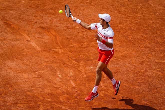 Novak Djokovic chơi cực hay từ thời điểm anh sớm mất break đầu trận gặp Pablo Cuevas