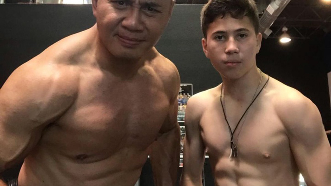 Cung Lê và con trai tài năng Anthony Lê