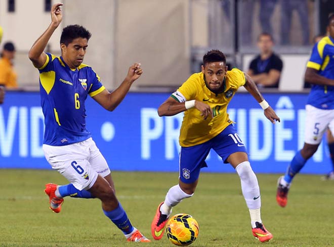 Neymar và ĐT Brazil cảnh giác nguy cơ bị Ecuador bắt kịp điểm số
