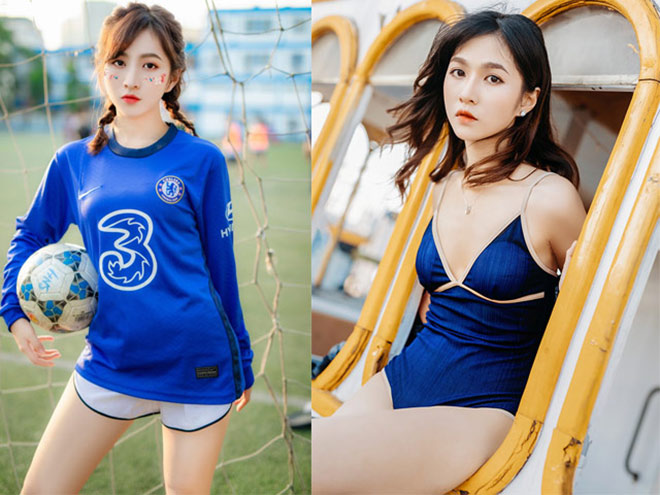 Minh Châu là fan nữ xinh đẹp và nổi tiếng của CLB Chelsea