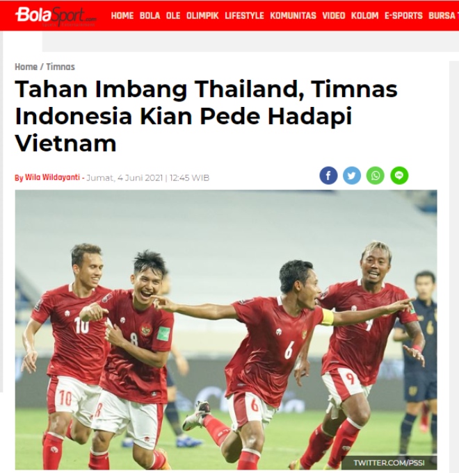 Báo chí Indonesia tự tin đội tuyển quê nhà sẽ giành kết quả khả quan trước ĐT Việt Nam