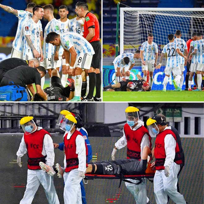 Những giây phút lo lắng của các cầu thủ Argentina