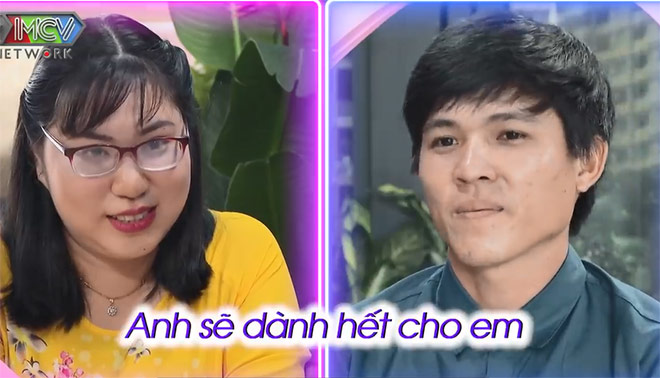 Trước khi bấm nút, Vòng Kiệt nói lời chân thành rằng “Nếu như sau này em về làm dâu của má anh thì anh sẽ thương em hết lòng. Thời gian của anh cũng chính là thời gian của em, anh sẽ dành hết cho em”.