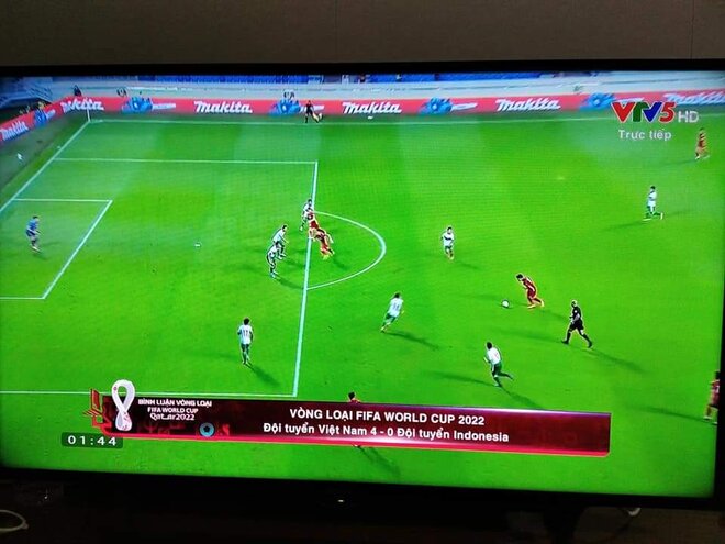 Trận Việt Nam - Indonesia tại vòng loại World Cup 2022 khu vực châu Á đã được phát sóng ổn định phục vụ người hâm mộ bóng đá xem qua màn ảnh nhỏ.