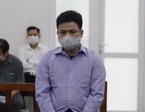 Bị cáo Lê Văn Chung tại phiên toà - Ảnh: L.V.