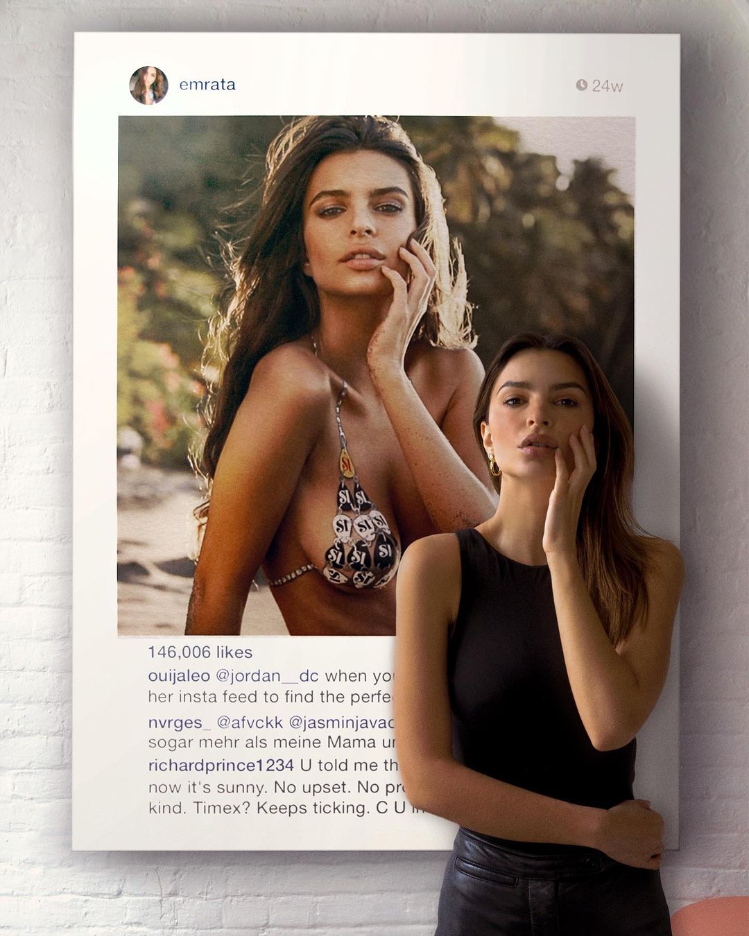 Emily Ratajkowski gây ấn tượng với việc về dáng nhanh chóng chỉ trong thời gian ngắn.