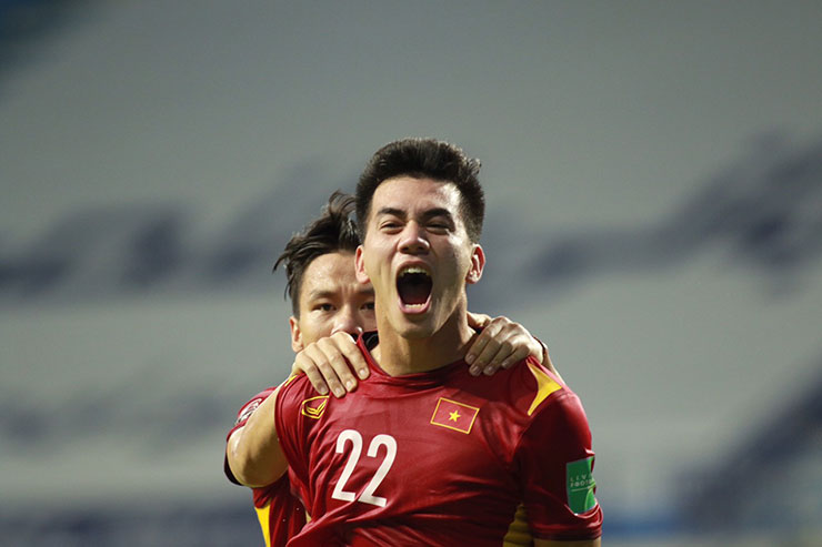 Tiến Linh là người mở tỷ số 1-0 cho đội tuyển Việt Nam.