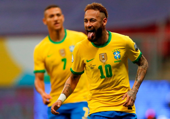 Neymar tiếp tục tỏa sáng trong màu áo Brazil