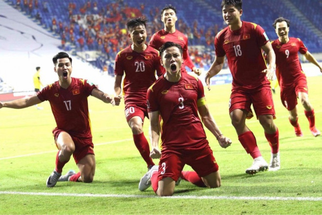 Việt Nam lần đầu tiên trong lịch sử vào giai đoạn cuối cùng vòng loại World Cup. ẢNH: ANH THỎA