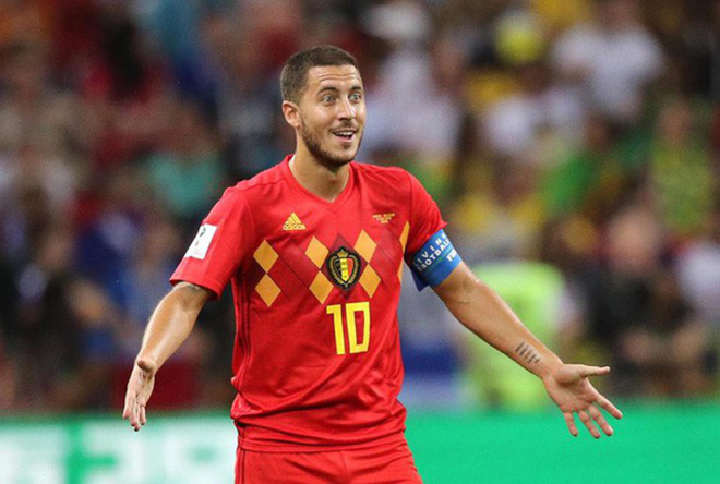 Eden Hazard trong màu áo đội tuyển Bỉ