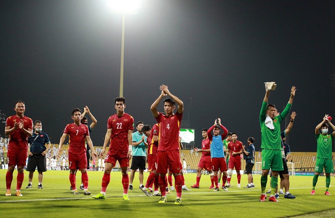 ĐT Việt Nam lập kỳ tích lần đầu tiên trong lịch sử vào vòng 3 World Cup khu vực châu Á. Ảnh Tuấn Hữu.