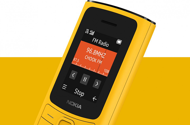 Phiên bản Nokia 110 năm nay hỗ trợ 4G.