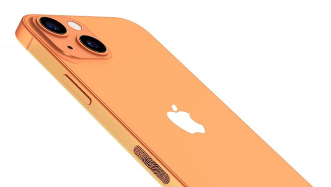 Ảnh concept iPhone 13 da cam.