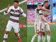 Bóng đá - Ronaldo nóng mặt vì Jota trước &quot;đại chiến&quot; ĐT Đức, De Bruyne được triệu fan nể phục (Clip 1 phút Bóng đá 24H)