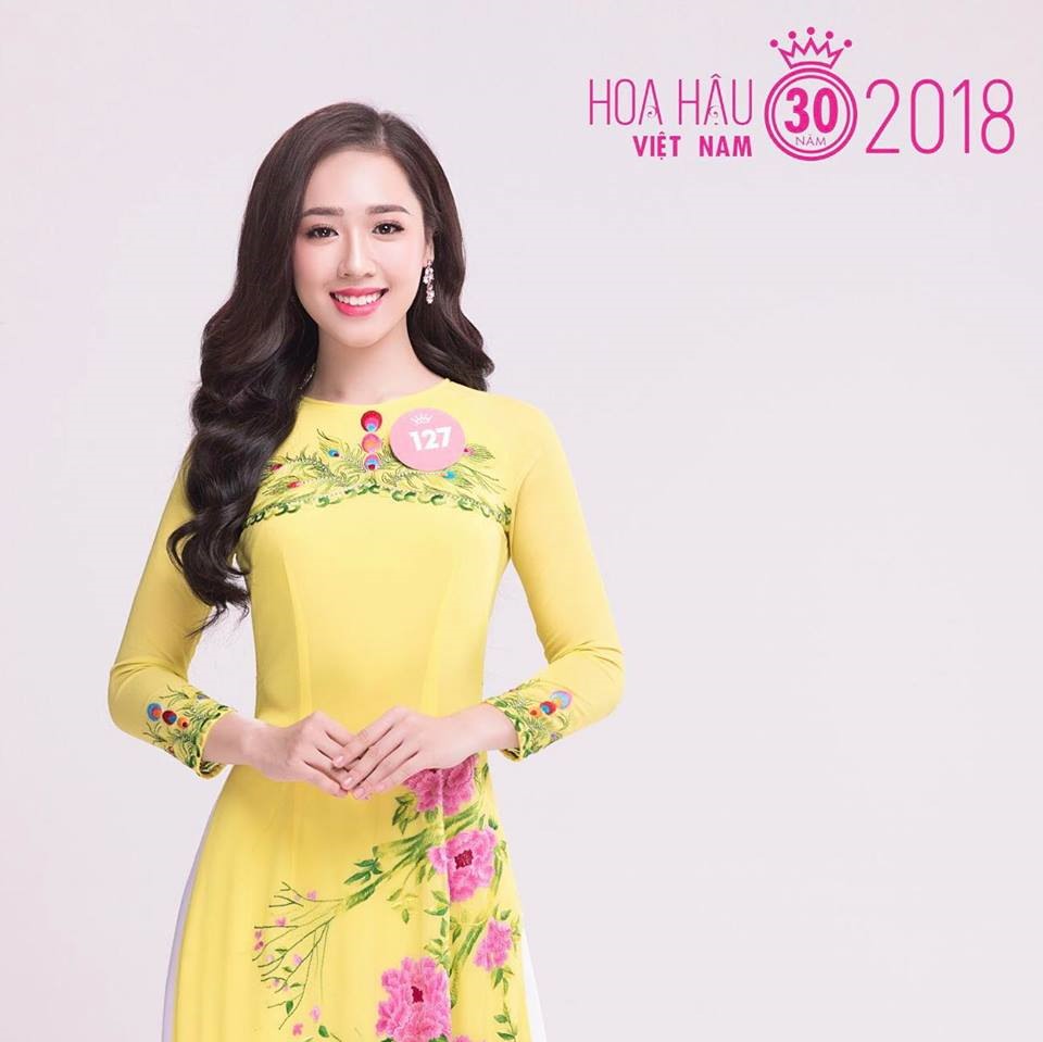 Hà My khi tham gia hoa hậu Việt Nam 2018