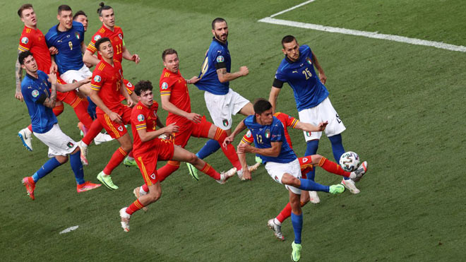 ĐT Italia vừa hạ gục&nbsp;ĐT xứ Wales 1-0 để kết thúc vòng bảng EURO 2020 với 3 trận toàn thắng
