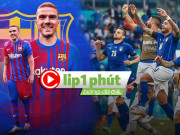 Bóng đá - Italia xứng danh &quot;trùm vòng bảng&quot; EURO, Barca nhắm &quot;hung thần&quot; của Bồ Đào Nha (Clip 1 phút Bóng đá 24H)